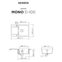 Pomivalno korito SCHOCK Mono D-100 Bronze